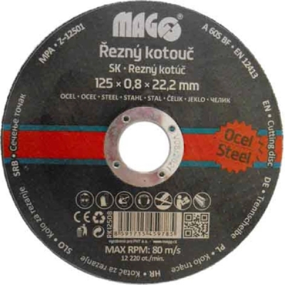 V12508 Rezný kotúč MAGG 125x0,8x22,2