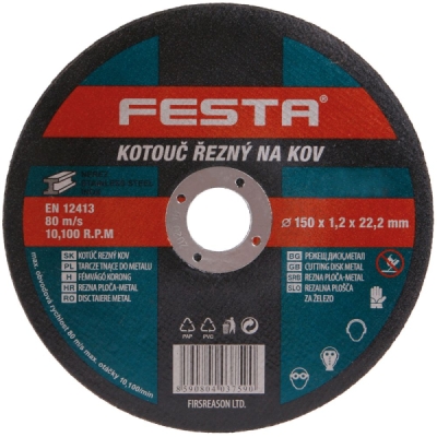 150x1,2x22,2 1.22219 Kotúč rezný na kov