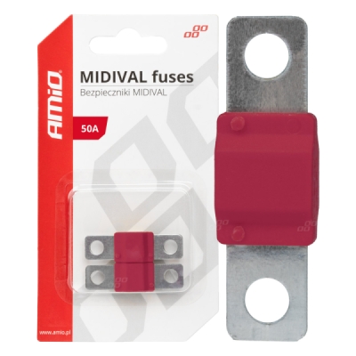 Poistky MIDIVAL 50A AMIO-03475