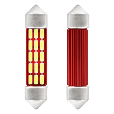 01634 LED žiarovky CANBUS 4014 20SMD Festoon C5W C10W C3W 41mm White 12V/24V AMiO