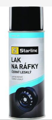 ACST041 Lak na ráfiky čierny lesklý 400ml STARLINE