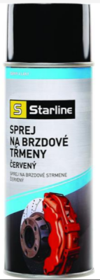 ACST043 Lak na lakovanie brzdových strmeňov a bubnov červený 400ml STARLINE