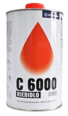 Riedidlo C 6000 0,8L - nitrocelulózové/acetónové farby (striekanie) 0,8L