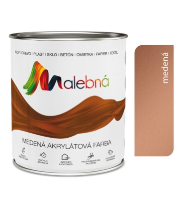 8581101442057 Malebná 9896 medená - Vrchná akrylátová pololesklá farba 0,7l