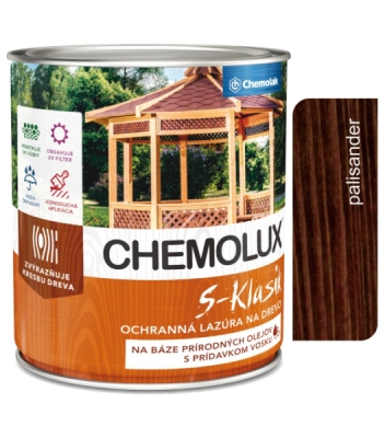 8581100327423 S1040 Chemolux S-Klasik 0281 palisander 0,75l - matná ochranná lazúra na drevo