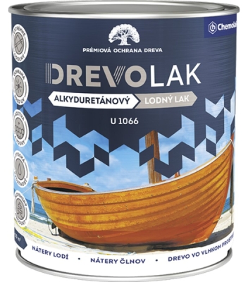 8581101512903 Lodný lak U1066 - Alkyduretánový lesklý transparentný lak na drevo 0,75l