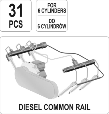 YT-7306 Skúšobný prístroj, vysokotlakové čerpadlo Common-Rail YATO