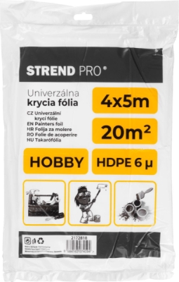 2172818 Fólia krycia maliarska 4x5 6µ Strend Pro