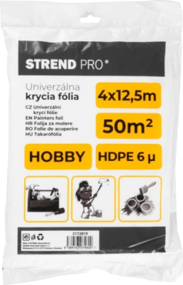 2172819 Fólia krycia maliarska 4x12,5 6µ Strend Pro