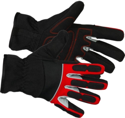 3134310 Rukavice Strend Pro Velumi High Vision, textil/koža s reflexnými prvkami, veľkosť 10/XL, blister