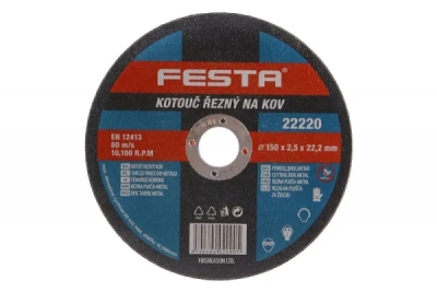 1.22220 Rezný kotúč na kov 150x2,5x22,2mm
