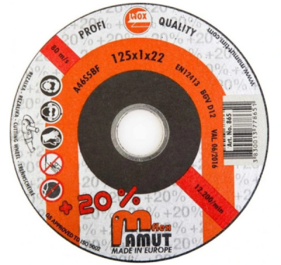 0270089 125X1,0 Kotúč MAMUT 1865 INOX PREMIUM