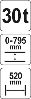 YT-55582 Dielenský lis 30 T YATO