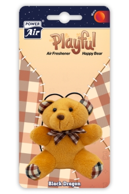 4201151 Osviežovač vzduchu POWER AIR Happy Bear Brown Black Dragon