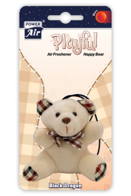 4201150 Osviežovač vzduchu POWER AIR Happy Bear White Black Dragon