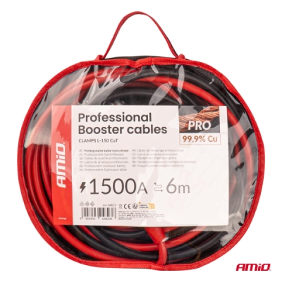 Štartovacie káble 99,9 % meď 1500A - 6m AMiO-04823