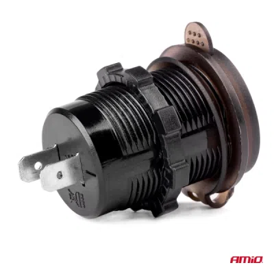 Nabíjačka 2xUSB 12/24V MOD-0612V 24V MOD-06 AMiO-02856