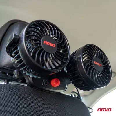 DVOJITÝ AUTOVENTILÁTOR NA OPIERKU HLAVY AMiO-03009