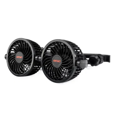 DVOJITÝ AUTOVENTILÁTOR NA OPIERKU HLAVY AMiO-03009