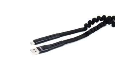 Kábel micro USB pružinový 120CM U-12 AMiO-02529