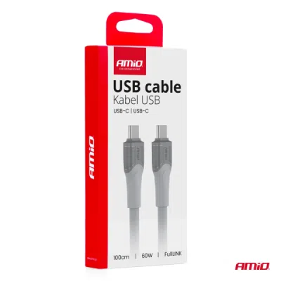 Kábel USB-C TO TYP-C 60W 100cm FullLINK model X111 AMiO-04291