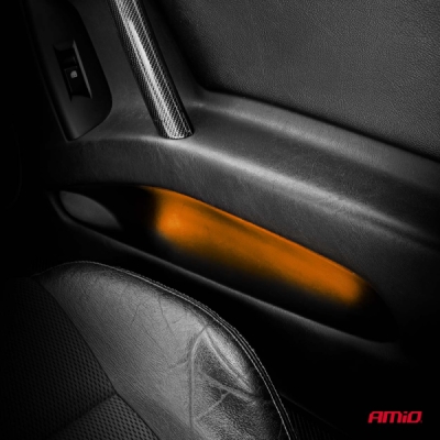 LED pásiky COB do auta oranžová 2x30 cm 12 V AMiO-04572