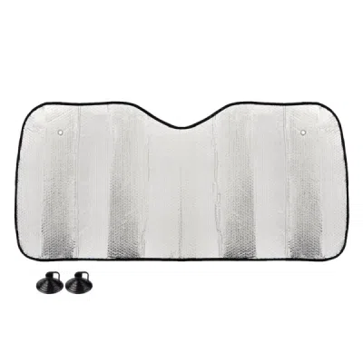 Slnečná clona strieborná - 130x60 cm AMiO-01531