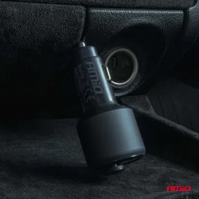 FM transmitter 1×USB-A 1×USB-C 12/24V AMiO-04655