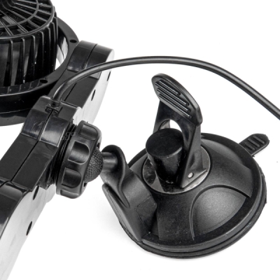 Ventilátor do auta s prísavkou 2x4" 24V