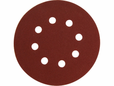 8803566 Papier brúsny na suchý zips O125mm s otvormi, P150, 10ks, EXTOL PREMIUM