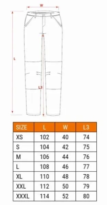 81-229-M Pracovné nohavice do pásu M Neo Tools