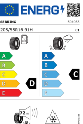 205/55 R16 91H M+S SNOW SEBRING