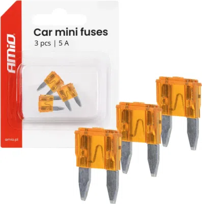 Autopoistky MINI BLISTER 3 ks 5A AMIO-05096