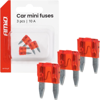 Autopoistky MINI BLISTER 3 ks 10A AMIO-05097
