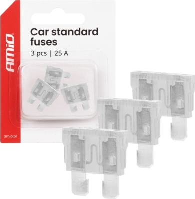 Autopoistky STANDARD BLISTER 3 ks 25A AMIO-05108