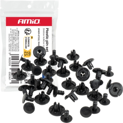 Súprava rozpínacích príchytiek 10 mm ⌀ 6.5 mm, 20 ks AMIO-05036