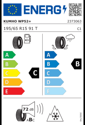 195/65 R15 91T M+S WINTERCRAFT WP52+ KUMHO