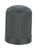 KRYTKA VENTILU ČIERNA - 100KS