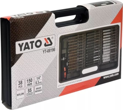 YT-08196 Sada drôtených kefiek 38 ks YATO