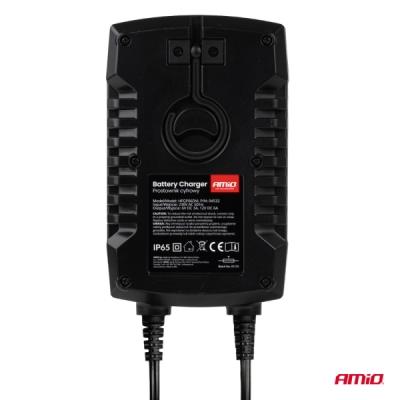 Nabíjačka digitálna AGM GEL STD LiFePo4 MAX 6A 6/12V PRO HOOK AMiO-04532