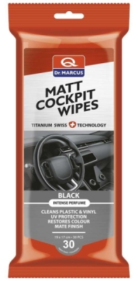 Dr.Marcus Matt Cockpit Cleaning Wipes Black - utierky na čistenie interiéru