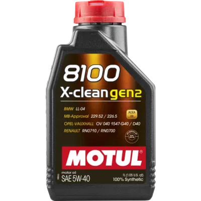 MOTUL 8100 X-Clean gen2 5W-40 1L 109761