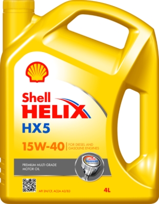 SHELL HELIX HX5 15W-40 A3/B3 4L