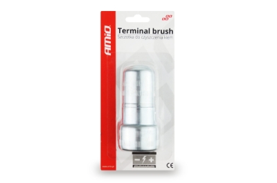 Čistiaca kefa pre póly batérie a svorky, kovová