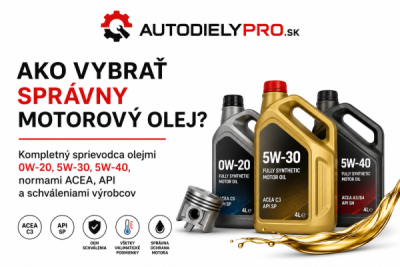 Ako vybrať správny motorový olej? Kompletný sprievodca viskozitou, normami ACEA, API a schváleniami výrobcov