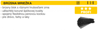 ELIT-SK Brúsna mriežka 93x280 P220