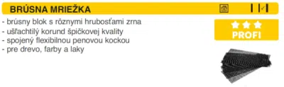 ELIT-SK Brúsna mriežka 93x280 P100