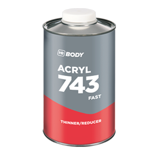 HB BODY 743 akrylové riedidlo rýchle / fast 1L