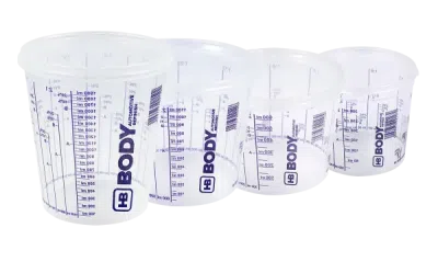 HB BODY plastová nádoba s odmerkou 400ml
