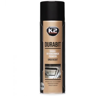 K2 DURABIT 500ml čierny - konzervuje podvozok